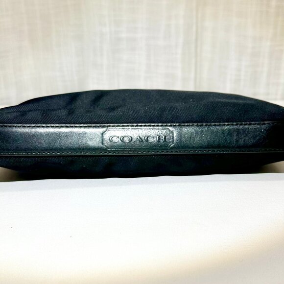 COACH Vintage Y2K Mercer Demi Gunmetal Jet Black Nylon Convertible Purse 7407 - Picture 4 of 16